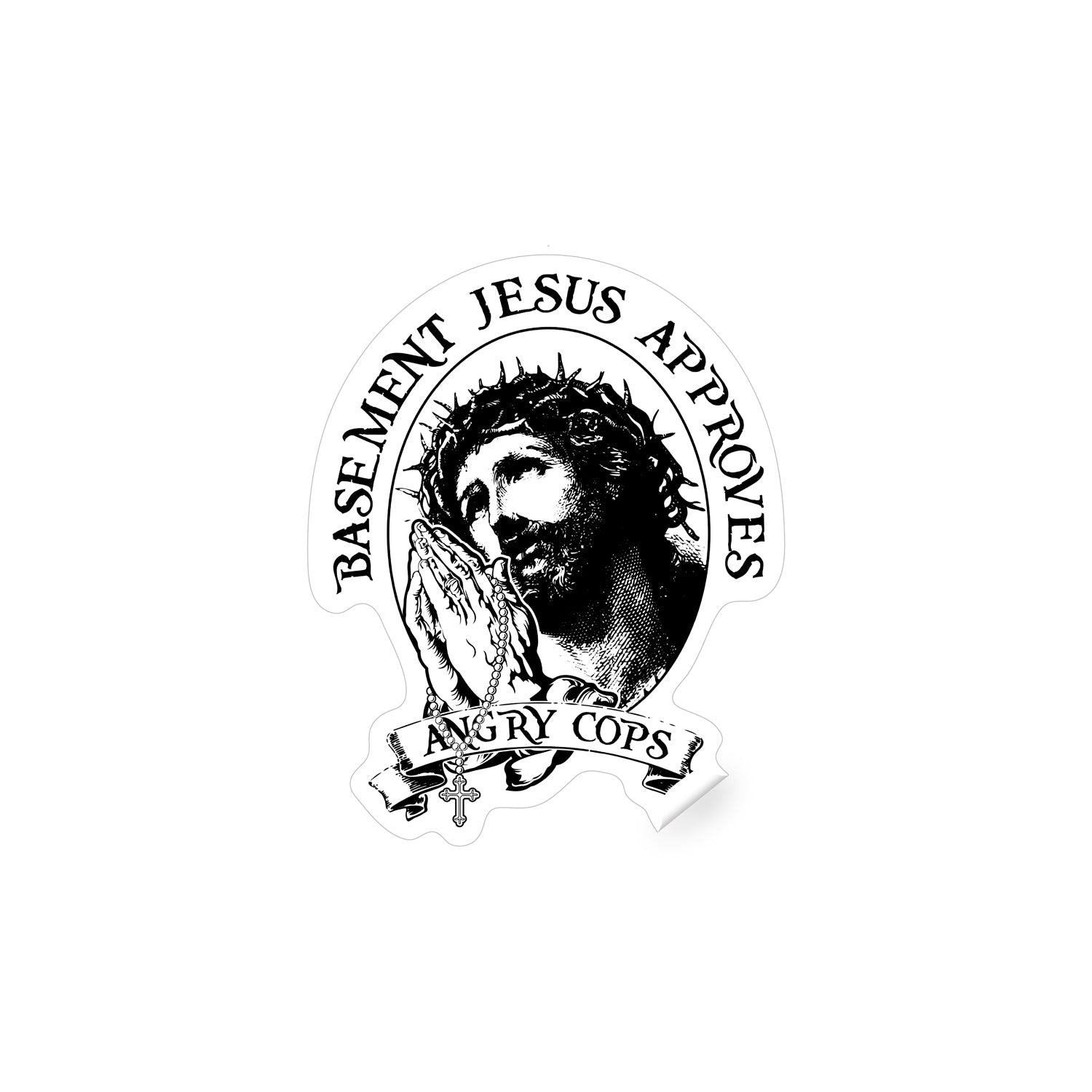 Basement Jesus Sticker