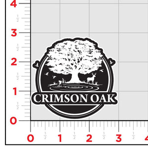 Crimson Oak Sticker