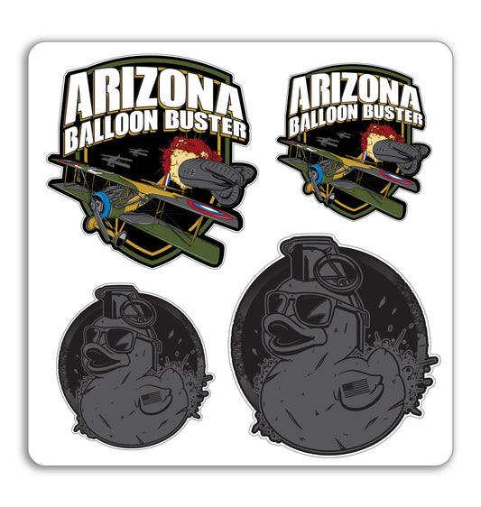 Arizona Balloon Buster/ Quackbang Blackout Sticker Pack
