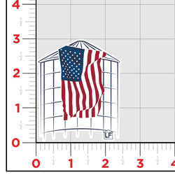 Larson Farms Flag Sticker