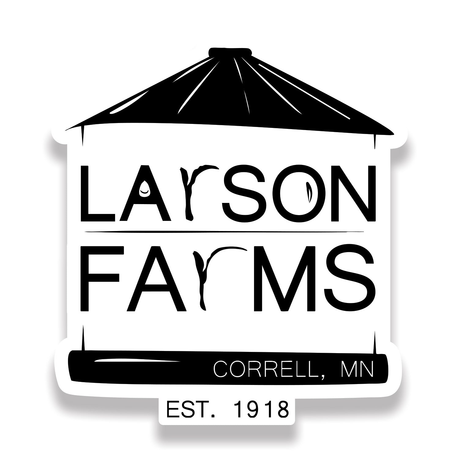 Larson Farms Logo Sticker