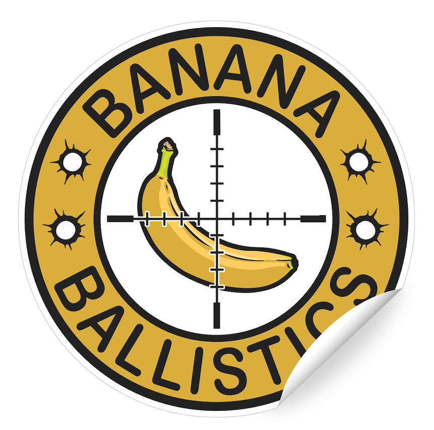 Banana Ballistics Logo Sticker