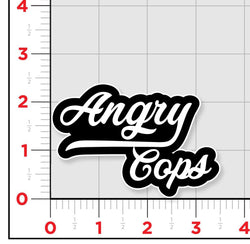 Angry Cops Logo Sticker