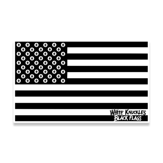 WKS White Flag Sticker