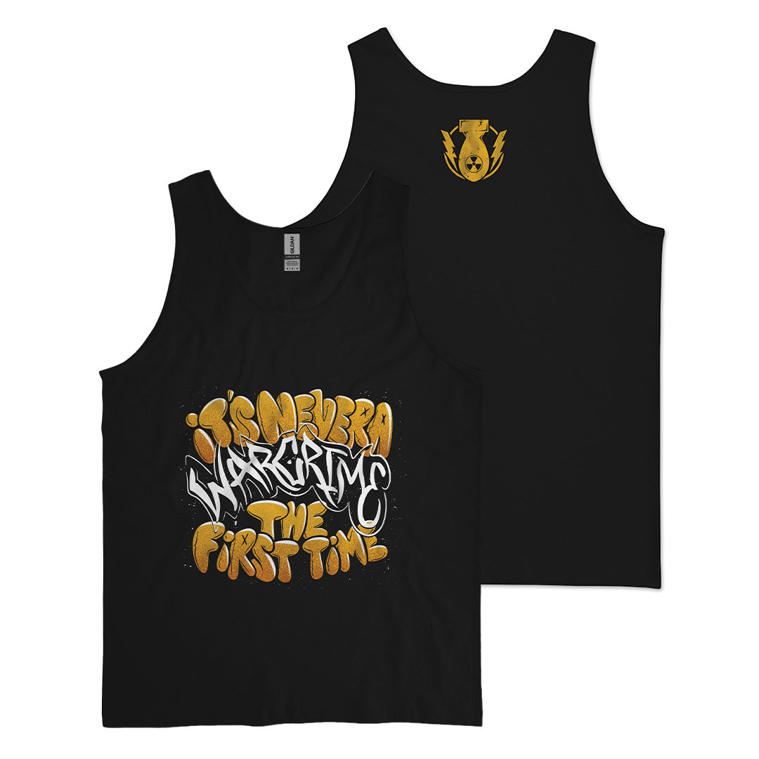 War Crime Graffiti Tank