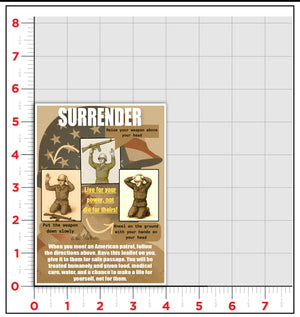 Surrender Sticker