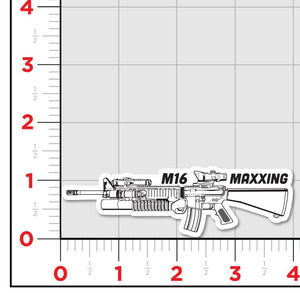 M16 Maxxing Sticker