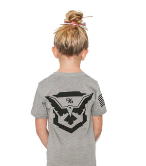 The Official DEMOLITIA Youth T-shirt  - Grey back