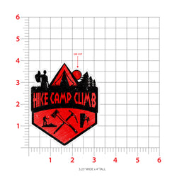 Hike Camp Climb Sticker