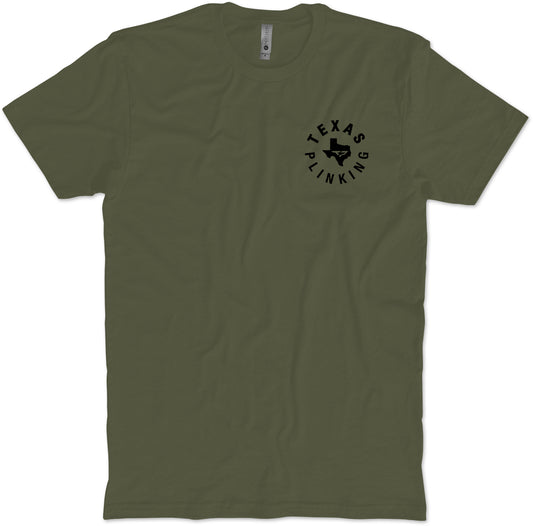 Texas Plinking Left Chest T-Shirt