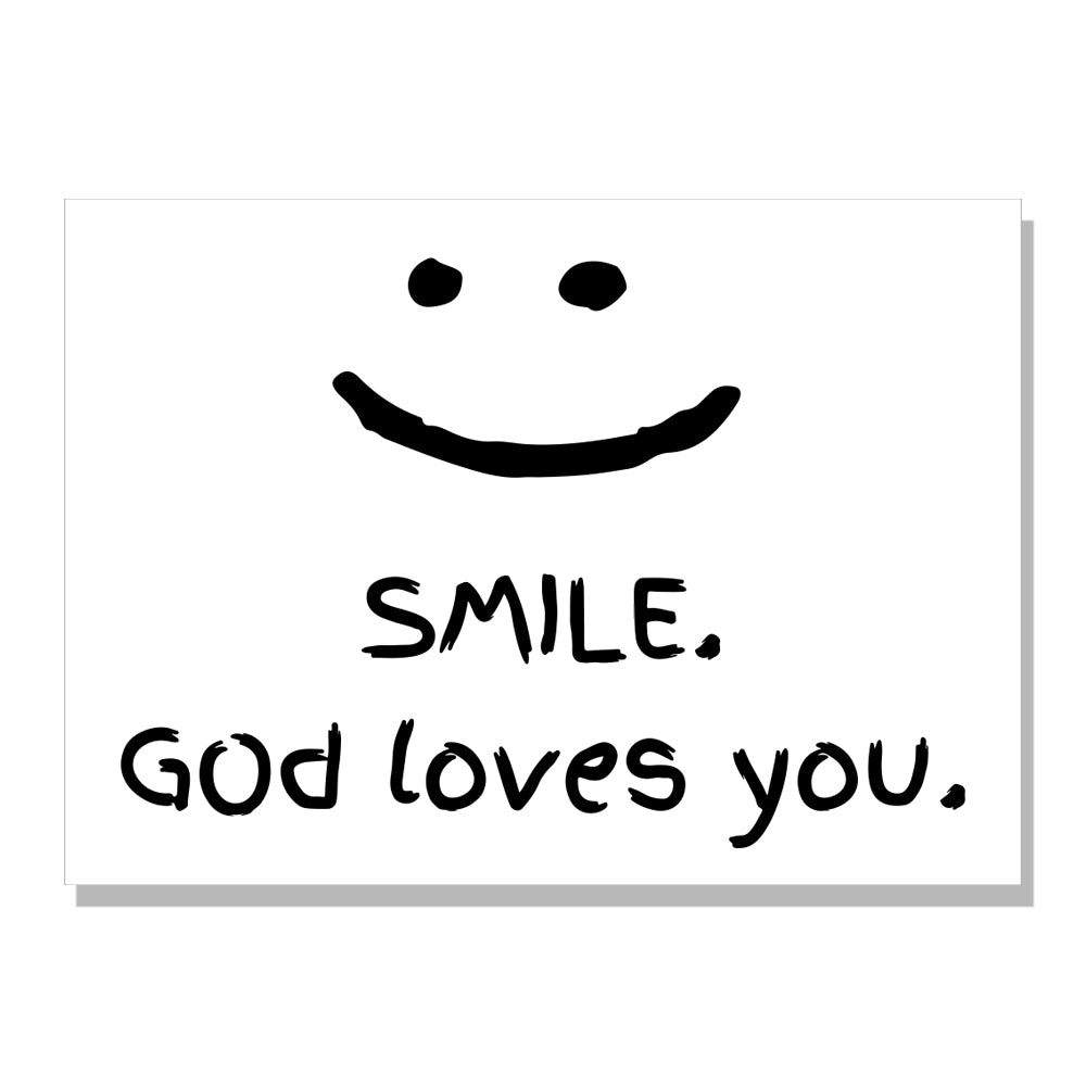 Smile God Loves You Sticker